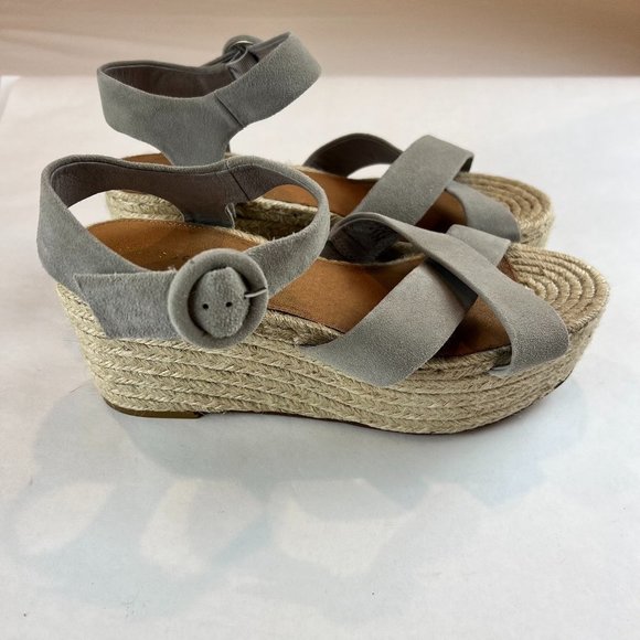 Halogen Suede Leather Emery Espadrilles Sandals - Picture 4 of 11